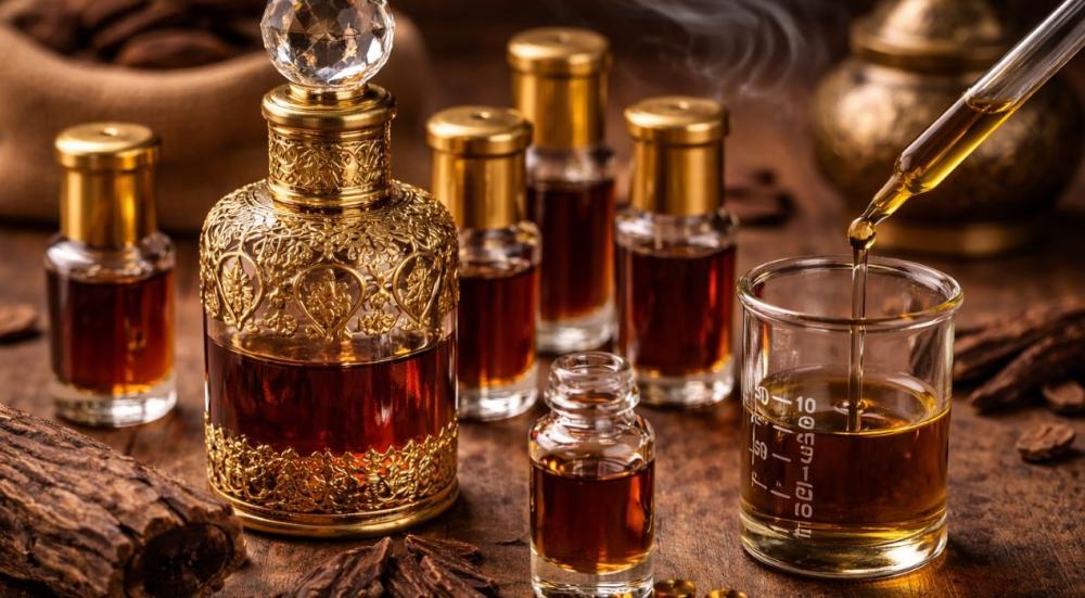 التولة كم ملي في دهن العود