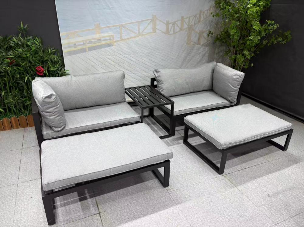 طقم جلوس معدني 5 قطع