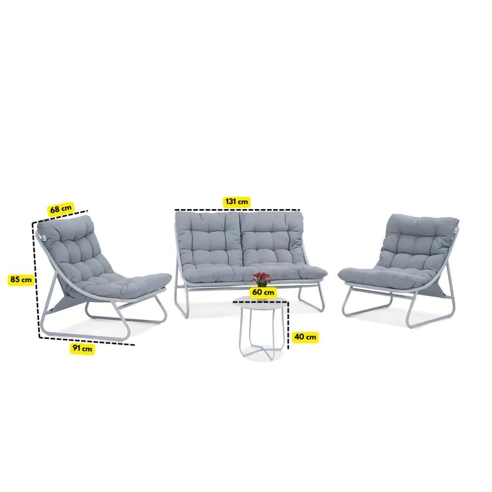 طقم جلسة خارجية ل 4 أشخاص 4PCS SOFA SET BYS001