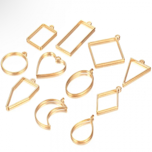 تعليقات تعبئه 10 حبه لون ذهبي