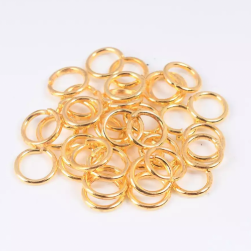 حلقات صغيره ذهبيه 100 حبه