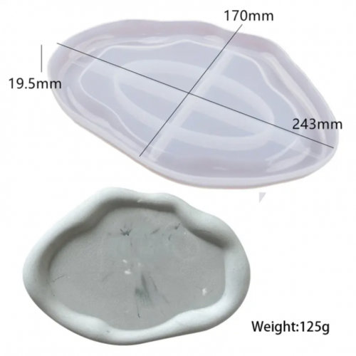 قالب صحن بيضاوي غير متساوي