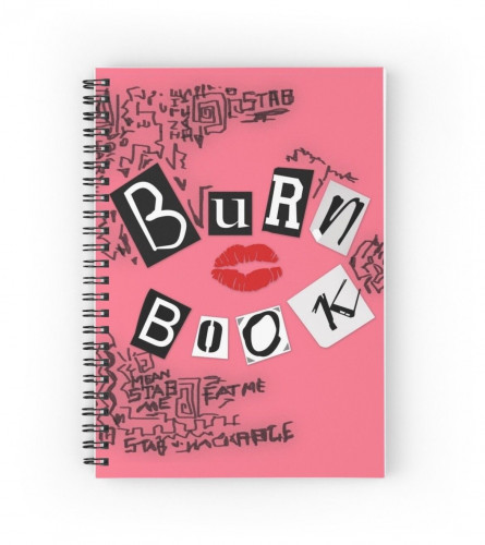 دفتر burn book قماشي كبير
