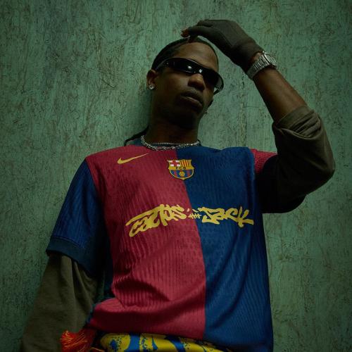 تيشيرت برشلونة نسخة الكلاسيكو Travis Scott