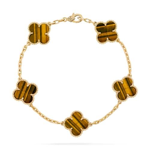 Vintage alhambra bracelet, 5 motifs