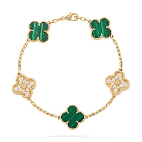 Vintage alhambra bracelet, 5 motifs