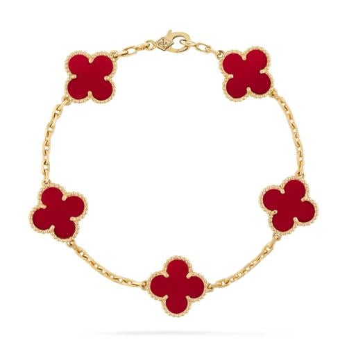 Vintage alhambra bracelet, 5 motifs