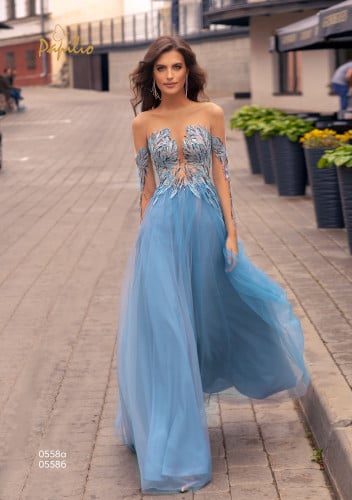 فستان ازرق فاتح