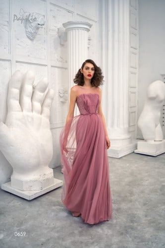 فستان تل وردي