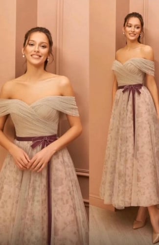 فستان اوف شولدر منفوش