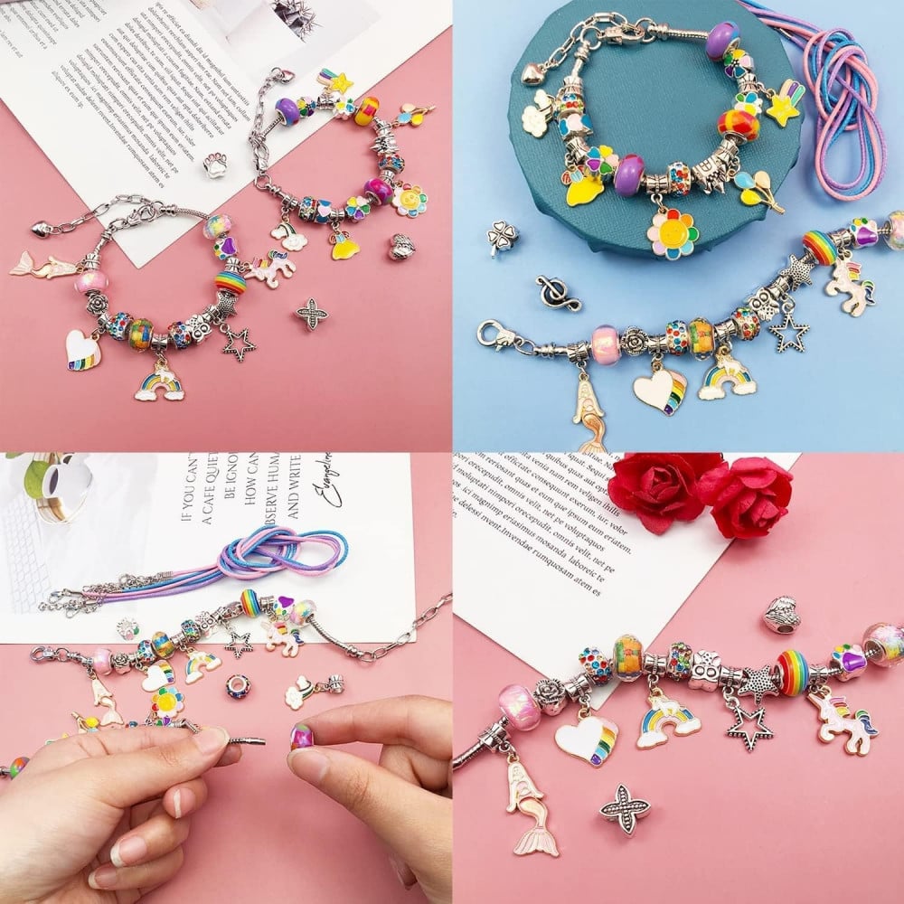 Girls bracelet making kit jewelry making arts for kids friendship DIY  bracelet craft kit for 3-12 years old kid girls Arts Crafts - Walmart.com