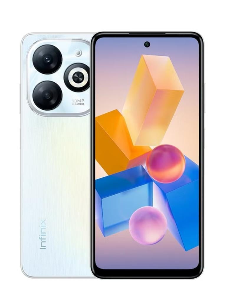 هاتف ذكي 8 برو ثنائي الشريحة لون جالاكسي أبيض 4+4 جيجابايت وسعة 128 جيجابايت ويدعم تقنية 4G - إصدار الشرق الأوسط