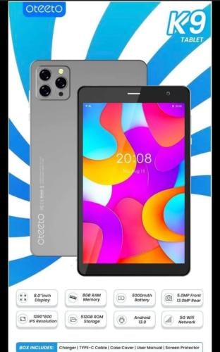 تابلت اوتيتو K9 بشاشة 8 انش وذاكره 512GB ورام 8 يد...