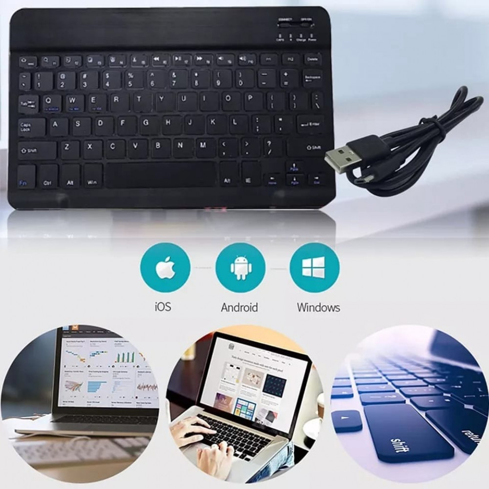كيبورد بلوتوث يدعم الاجهزة اللوحية  - متجر X9Electronics للالكترونيات