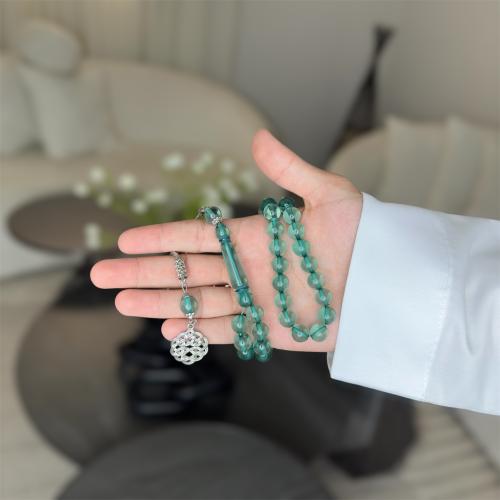مسباح بكلايت ( اخضر شفاف )