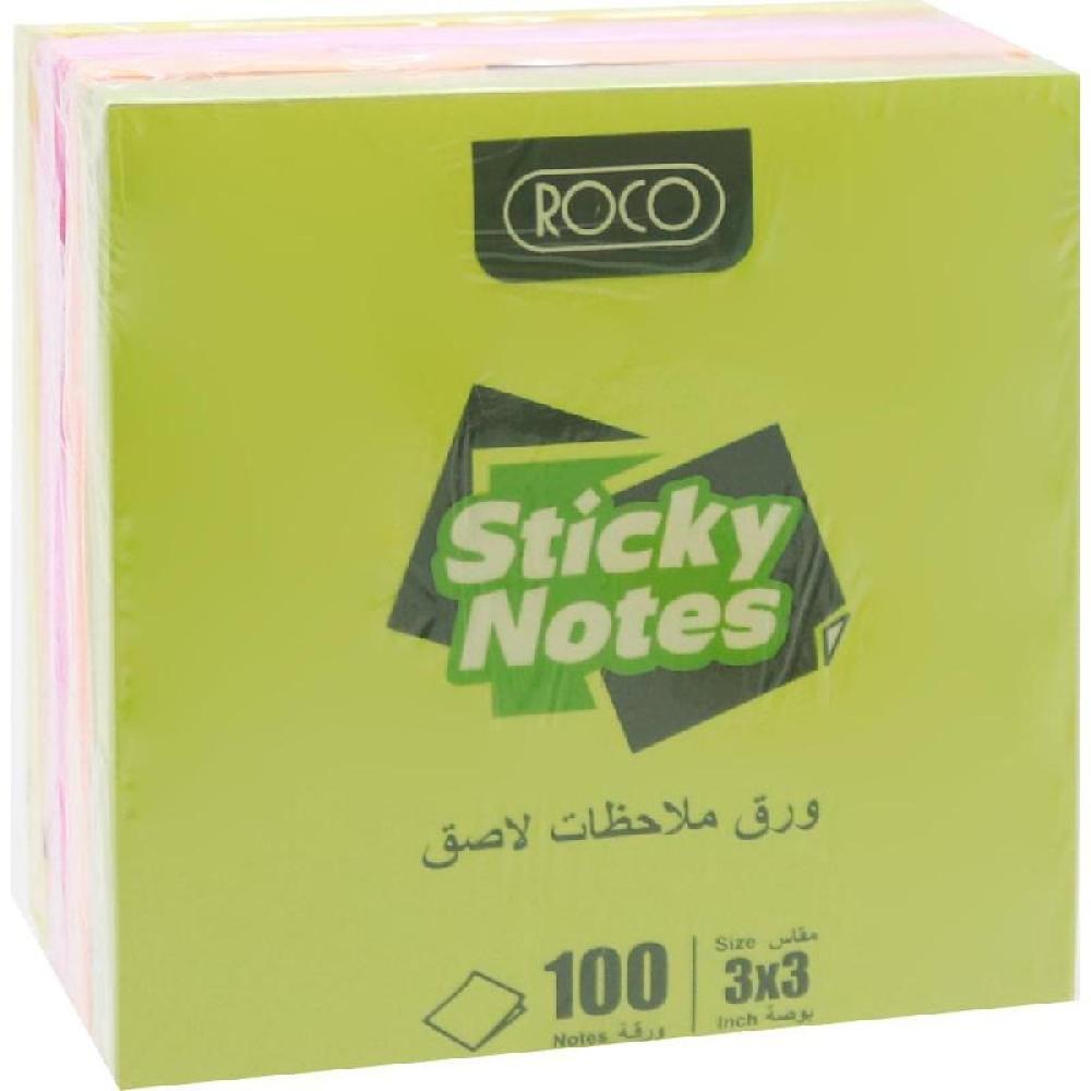 ورق ملاحظات لاصق من روكو 100 ورقة
