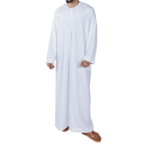ثوب عماني دروش أبيض