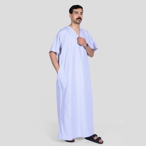 ثوب نوم كويتي رجالي مقلم