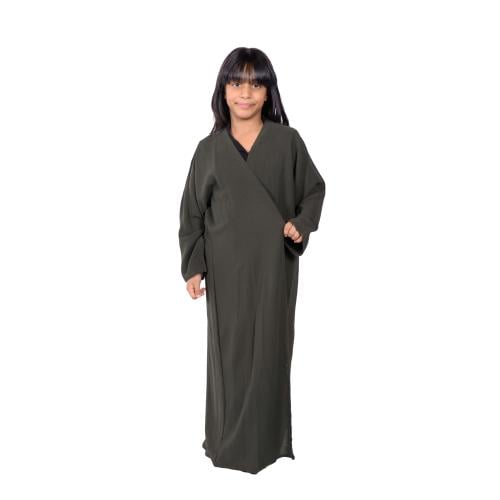 عباية لف زيتي للبنات Y