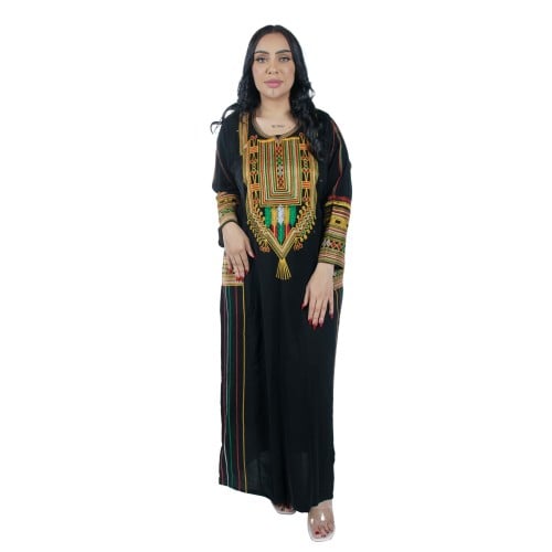 جلابية عسيرية مطرزة من الأمام و الخلف