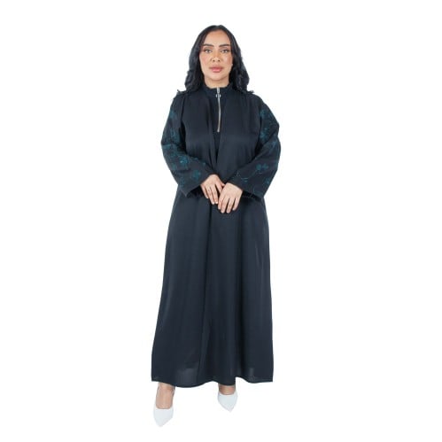 عباية نسائية تطريز بأخضر O