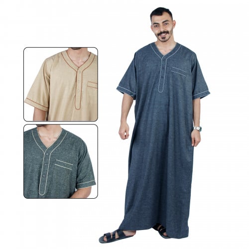ثوب الاصيل نص كم رجالي ة