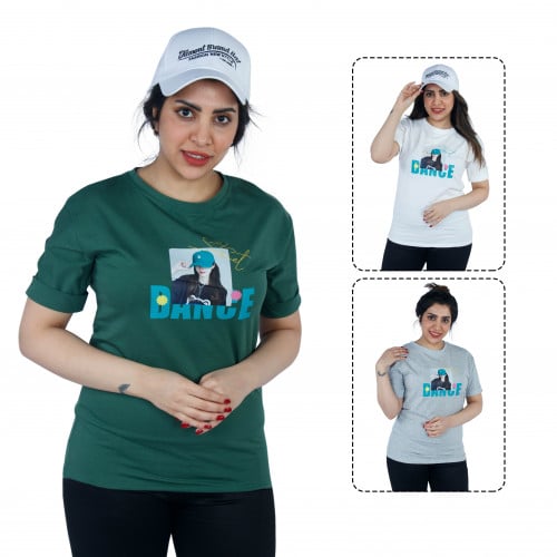 تيشيرت بطباعة نسائية Y