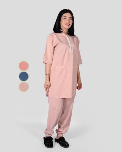 زي عاملة منزلية بياقة