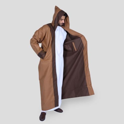 فروه رجالية دبل فيس بني رملي