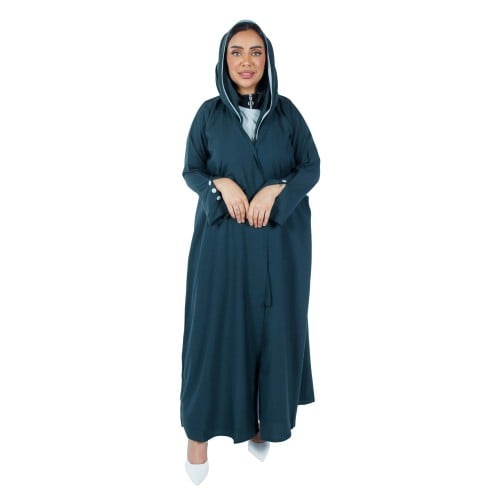 عباية نسائية بروش زيتي M