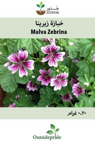 بذور خطمية فرنسية زيبرينا - Malva Hollyhock Zebrina Seeds