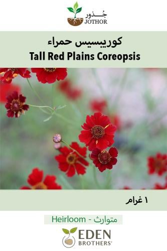 بذور كوريبسيس حمراء - Plains Coreopsis Seeds - Tall Red