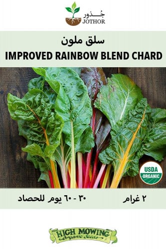 بذور سلق ملون - Improved Rainbow Blend Chard Seeds