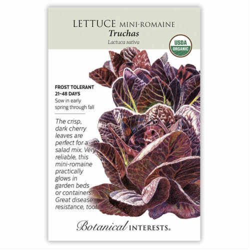 بذور خس روماني ميني أحمر تروتشاس - Truchas Mini-Romaine Lettuce Seeds