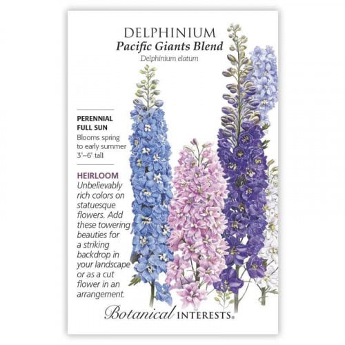 بذور الدليفنيوم العملاقة - Delphinium Pacific Giant Blend Seeds