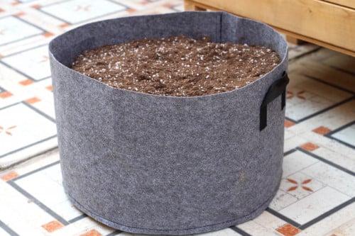 حوض قماشي رمادي - 7 جالون