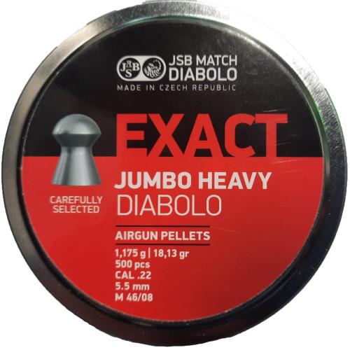 JSB Diabolo Exact Jumbo Heavy .22 Cal, 18.13 gr.-...