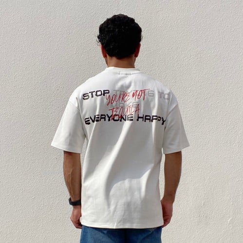 White t-shirt (STOP)