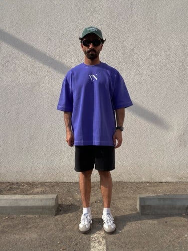 Purple t-shirt with logo