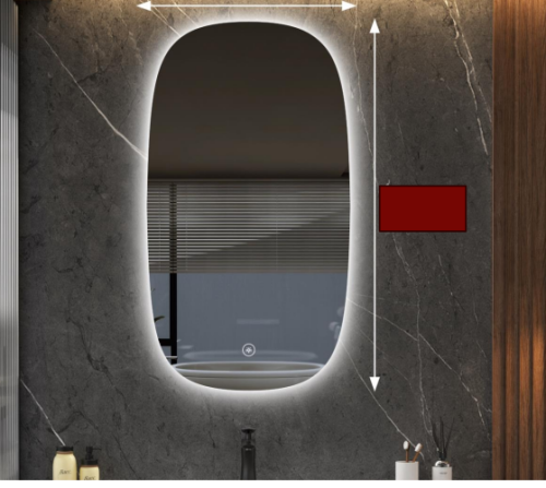 مرايا ليد فاخرة بتصميم انيق جدا 60× 150
