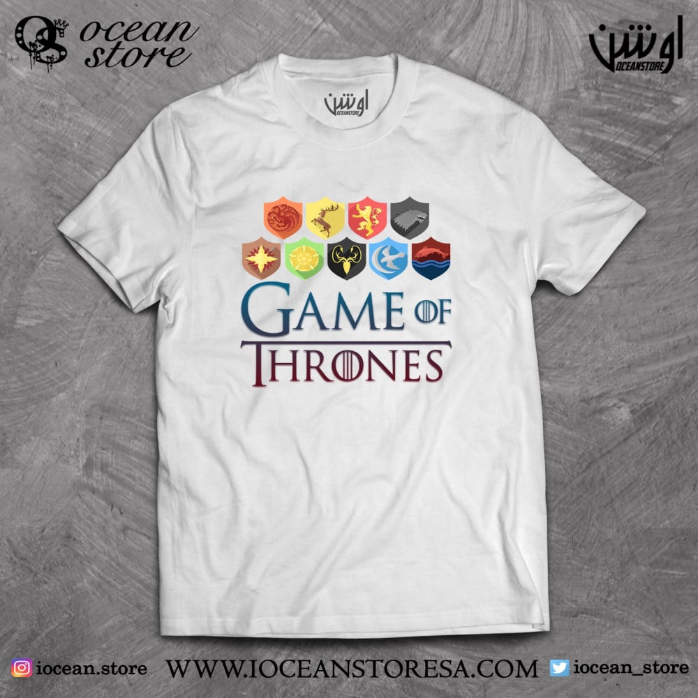 تيشيرت -  game of thrones - قيم اوف ثرونز - صراع العروش