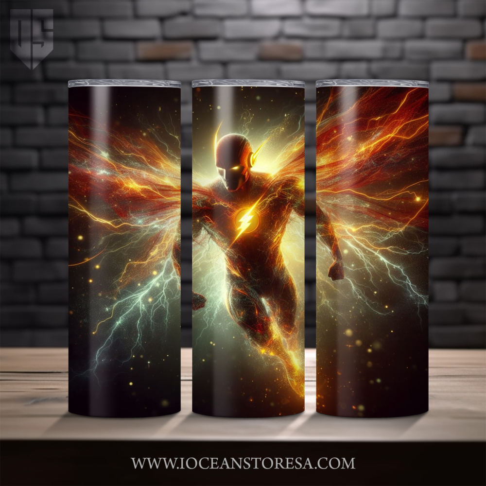 ‏Tumbler / ترافل مق سعة 20 أونصة -  تمبلر - The Flash - ذا فلاش - البرق