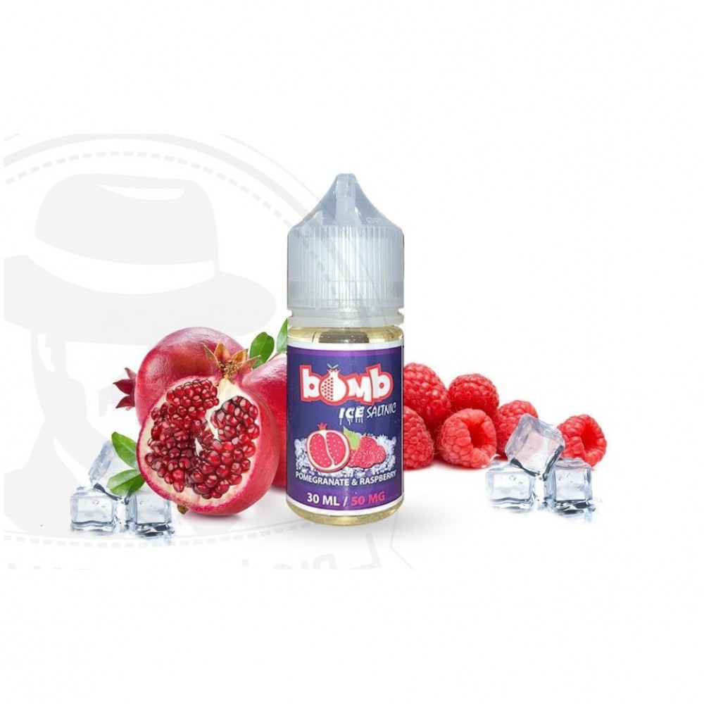 نكهة بومب رمان توت ايس سولت - BOMB raspberry pomegranate ice