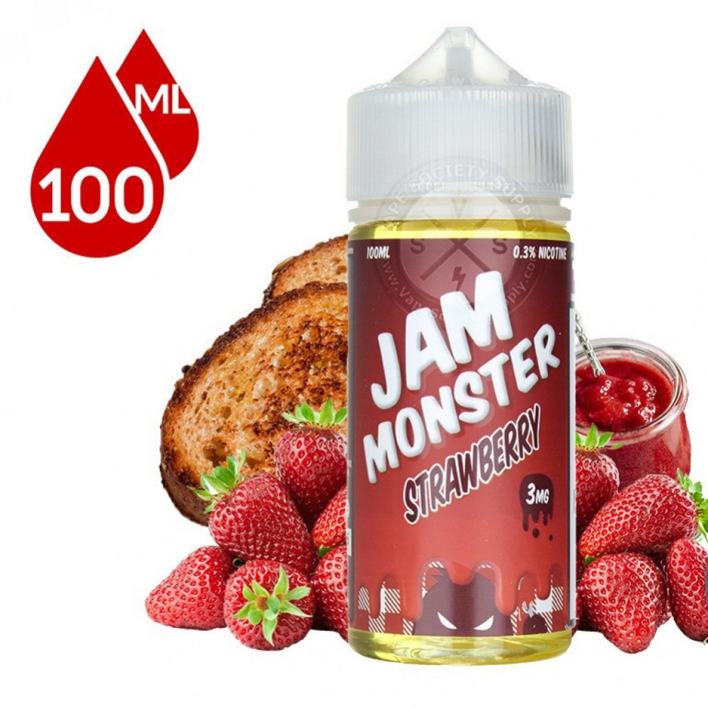 نكهة جام مونستر فراولة - JAM Monster Strawberry 100ml