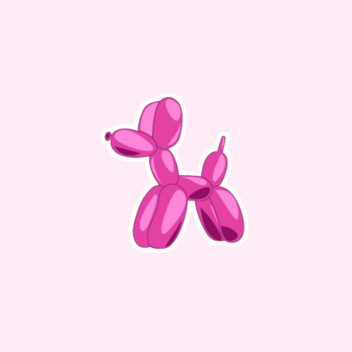 ستيكر pink balloon