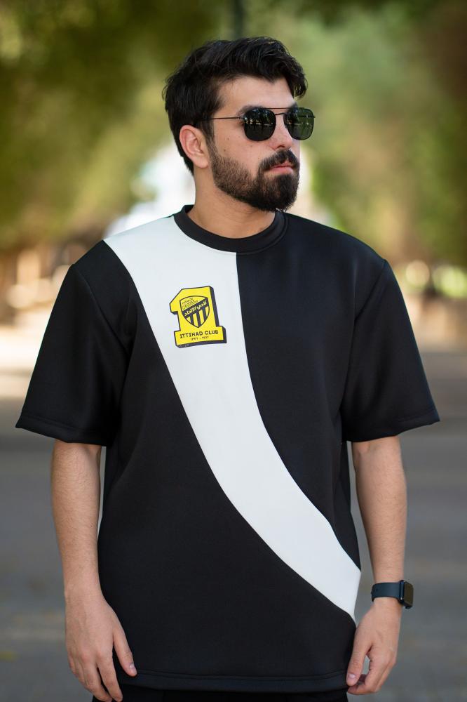 تيشرت الإتحاد أسود &أبيض