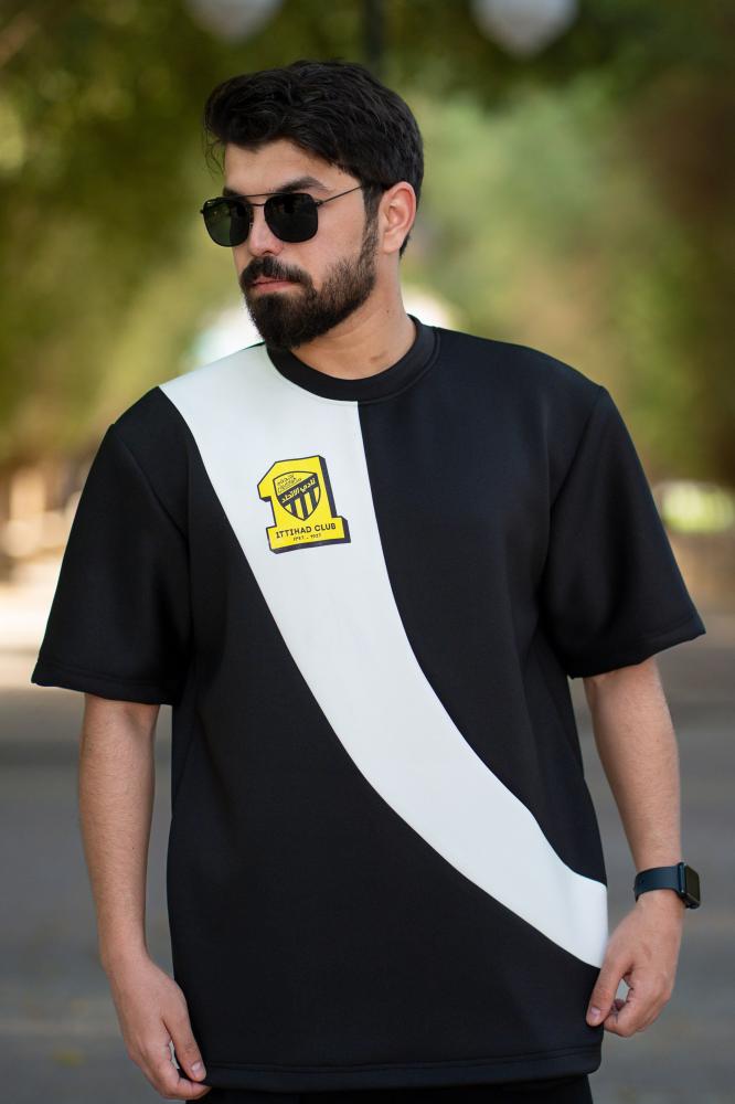 تيشرت الإتحاد أسود &أبيض