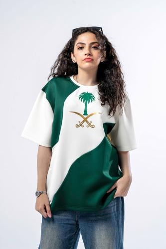 تيشرت اليوم الوطني نسائي KSA75