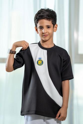 تيشرت النصر أسود ابيض & اسود