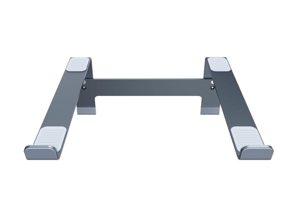 حامل لابتوب لسطح المكتب من بيسوس، حامل محمول مريح قابل للتعديل، 4 تروس قابلة للتعديل متوافق مع أجهزة اللابتوب مقاس 9-15.6 بوصة، سبيس جراي، رمادي